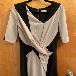 Helmet Lang Abstract Print Dress